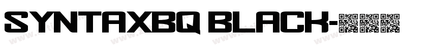 SyntaxBQ Black字体转换 SyntaxBQ Black字体转换